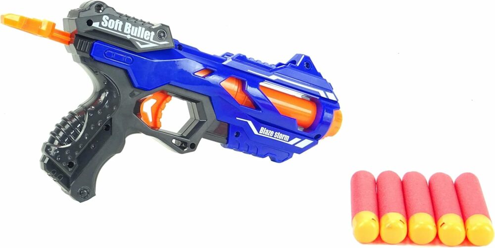 Blaze Storm Foam Dart Blaster Gun With 5 Darts Included - Toy Guns - Boys Toys - Age 8+