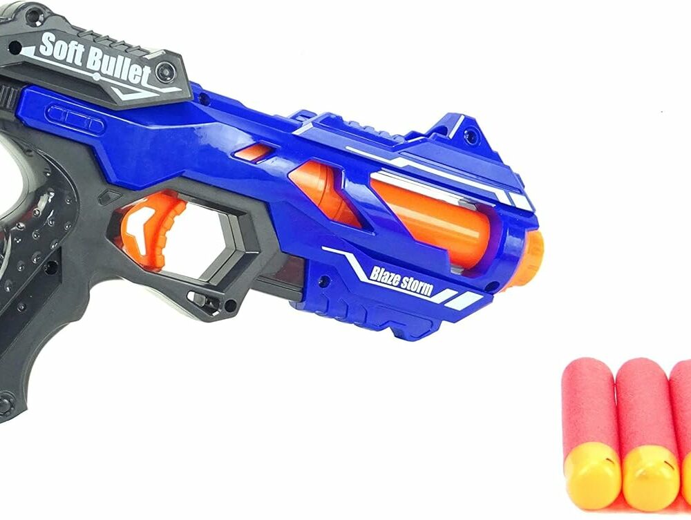 Blaze Storm Foam Dart Blaster Gun With 5 Darts Included - Toy Guns - Boys Toys - Age 8+